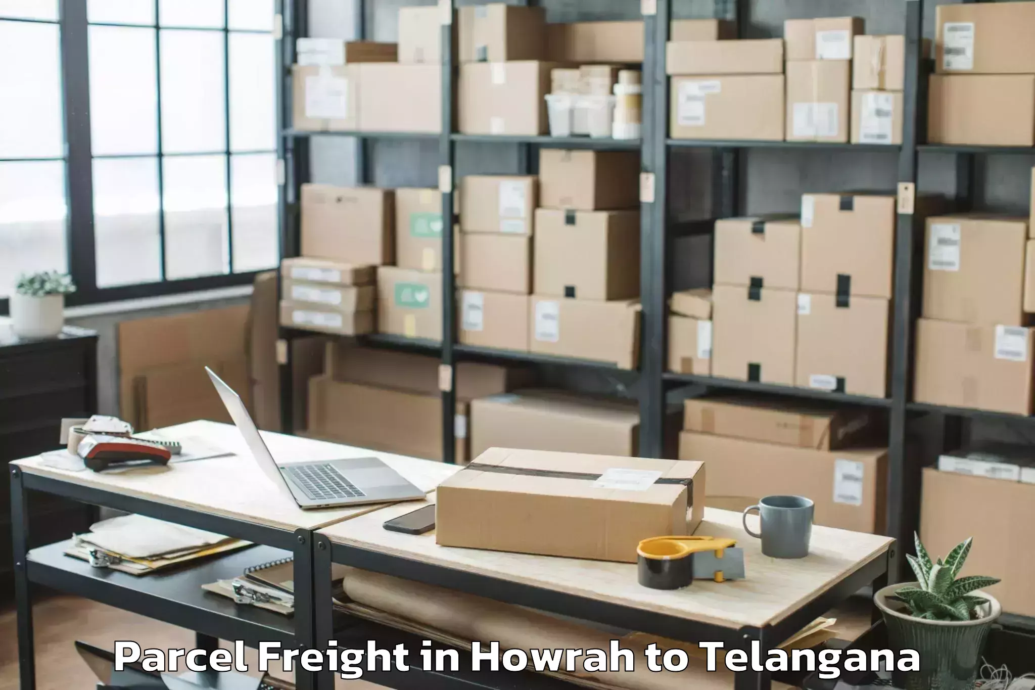 Hassle-Free Howrah to Huzur Nagar Parcel Freight